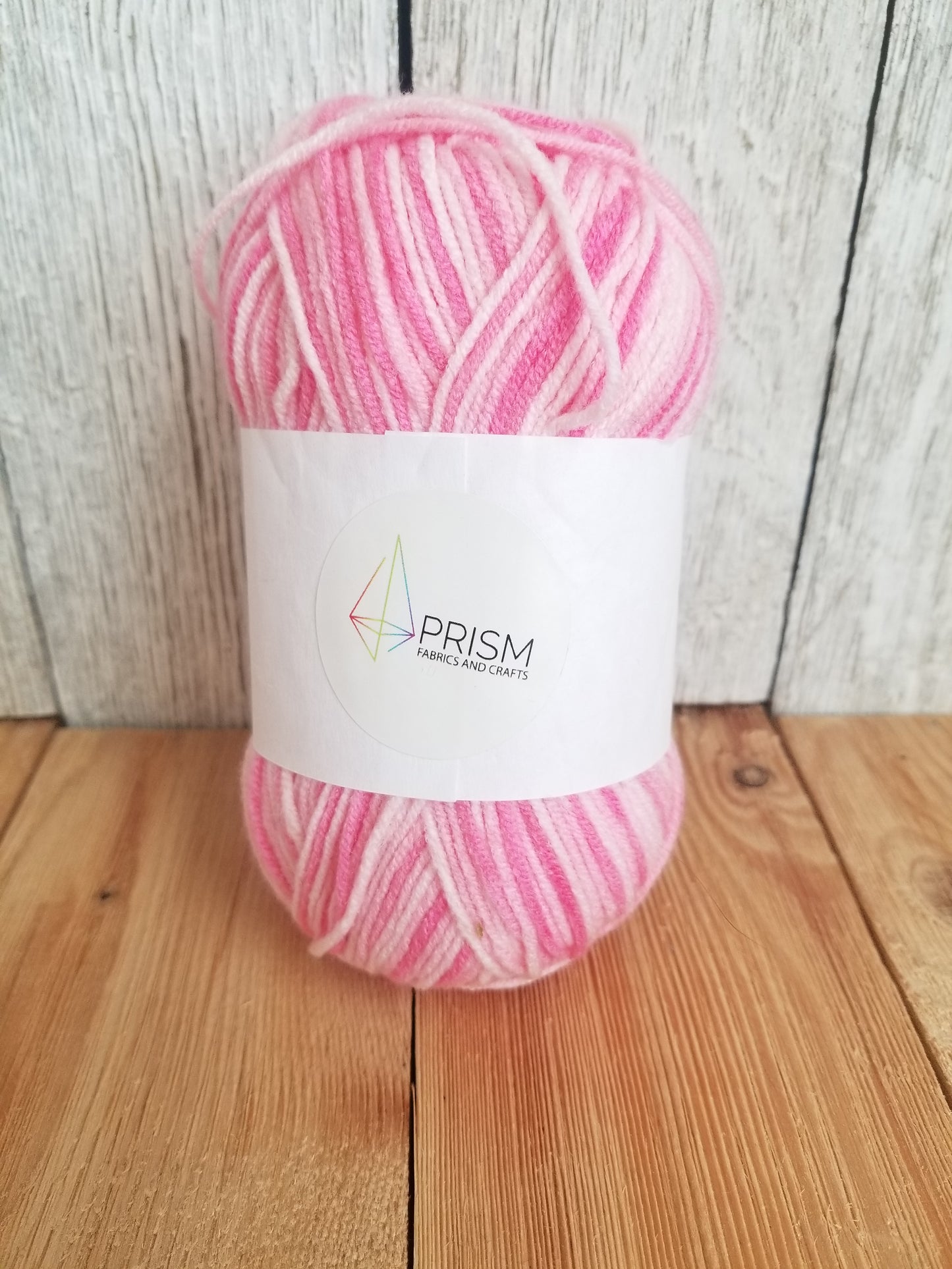 Prism Fabrics and Crafts Pink Variegated Acrylic Yarn 45g