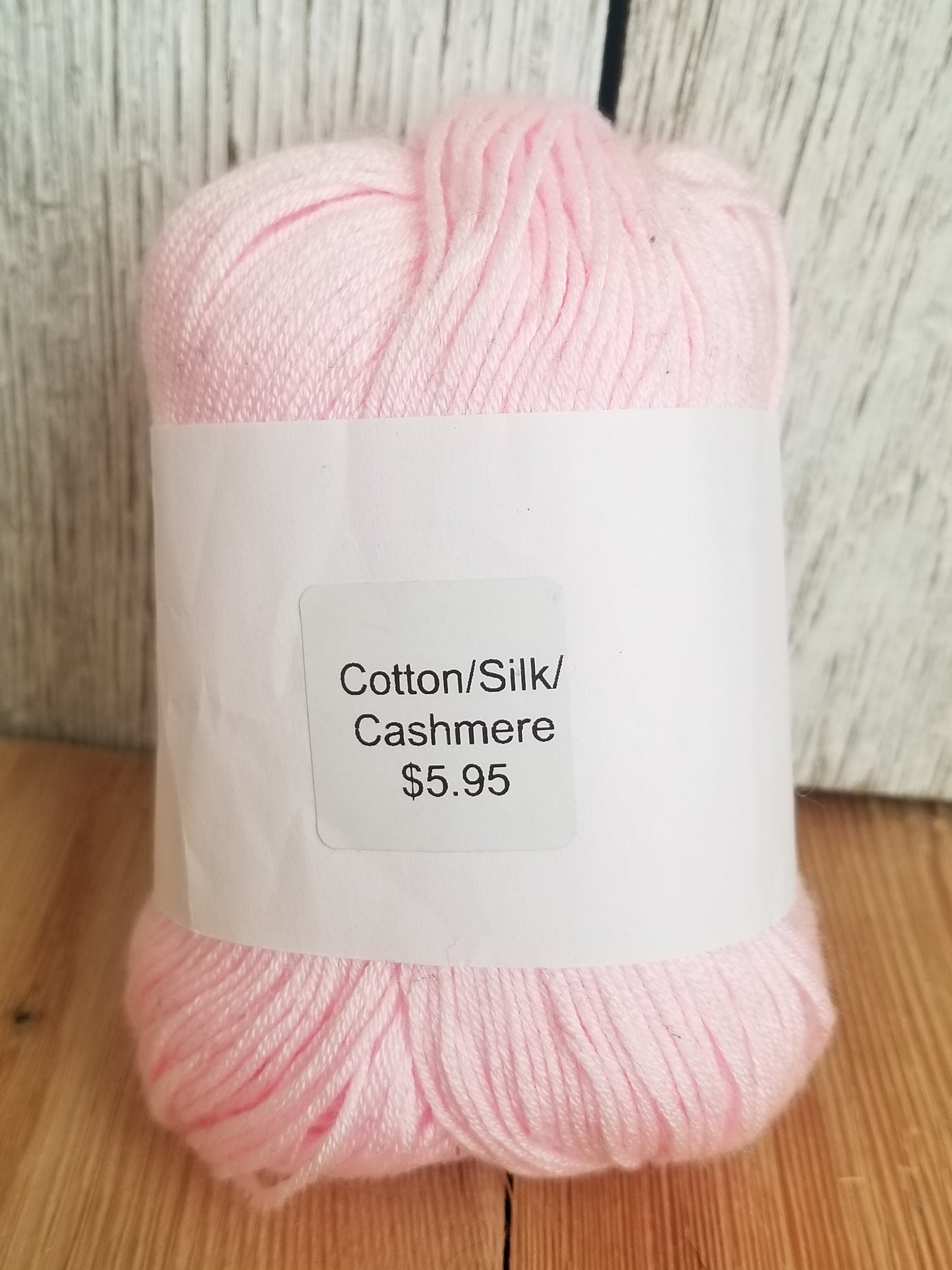 Prism Fabrics and Crafts Pink cotton/ silk/ cashmere Yarn 50g