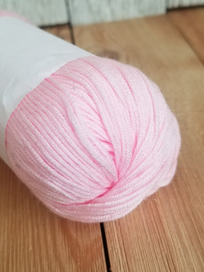 Prism Fabrics and Crafts Pink cotton/ silk/ cashmere Yarn 50g