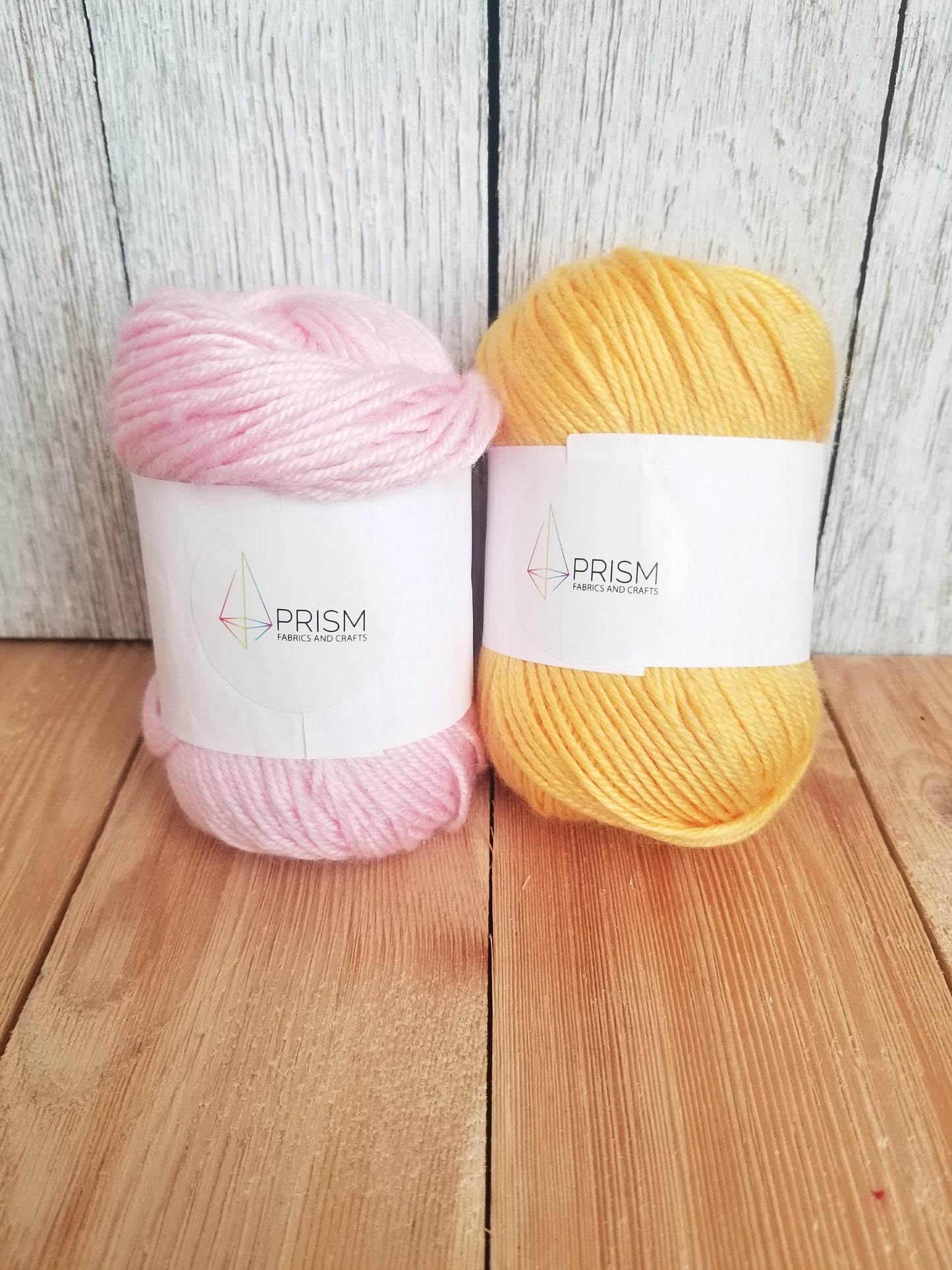 Prism Fabrics and Crafts Yellow Pink Cashmere Acrylic Yarn 50g