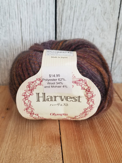 Olympus Harvest ハーヴェスト Polyester Wool Mohair Yarn 30g Pick Your Color