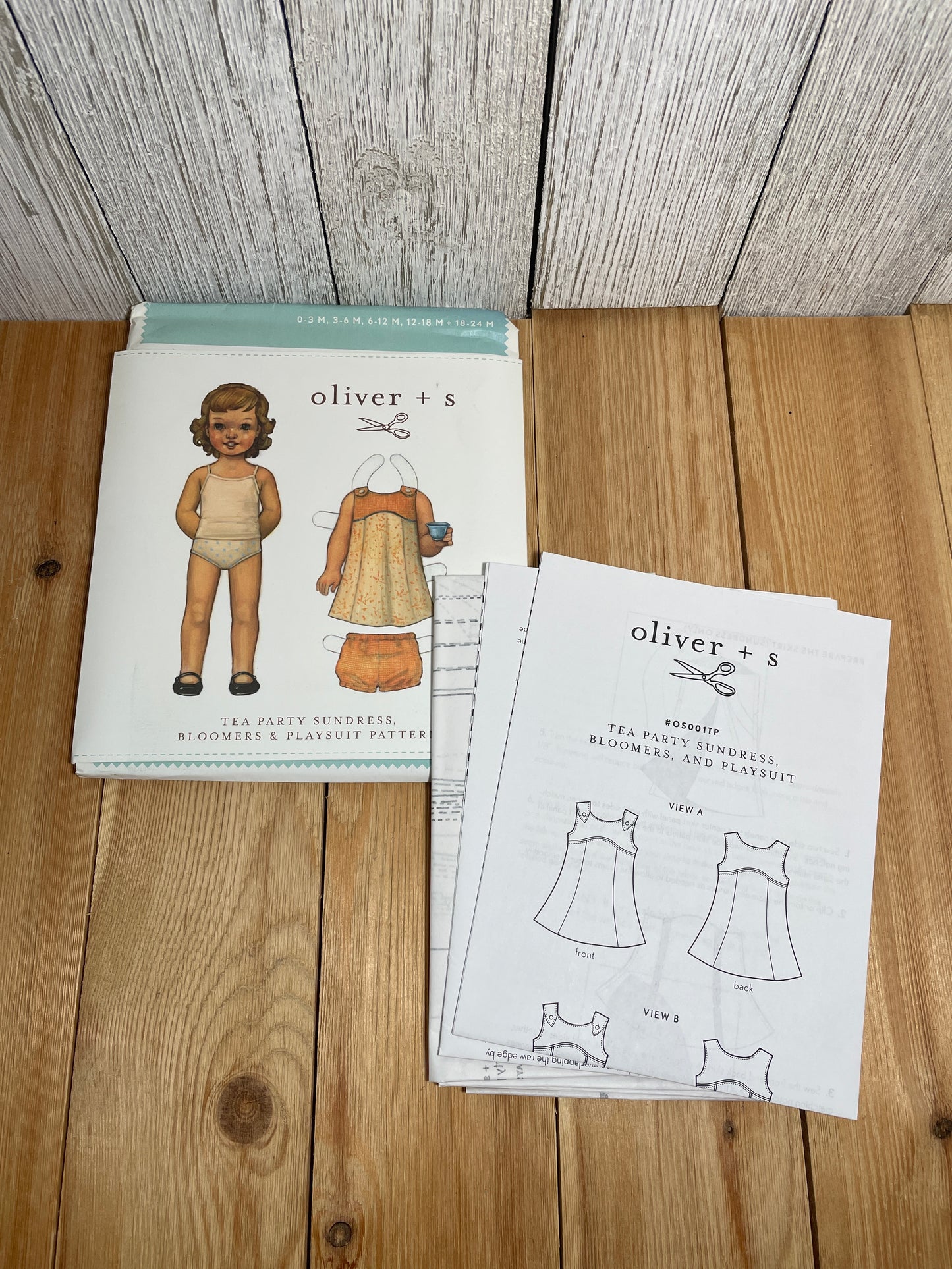 Oliver + S Girls Child Dress and Shorts Physical Pattern (U PIC Pattern) UNCUT FACTORY FOLDED Oliver and S