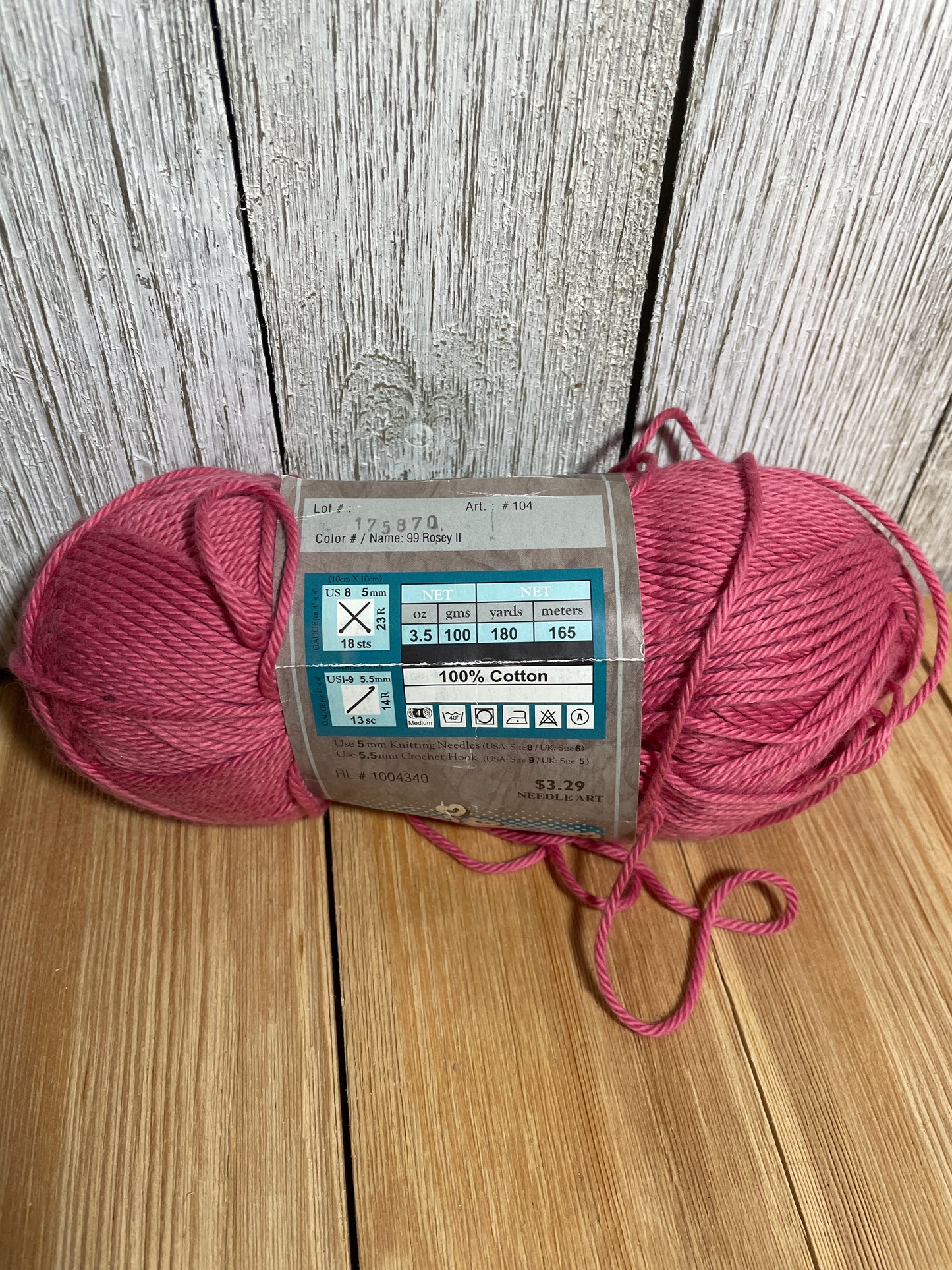 I Love This Cotton Worsted Cotton Yarn Solid and Print (U PIC Bundle)