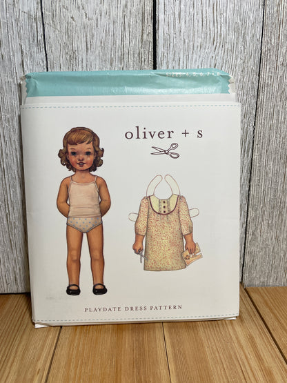 Oliver + S Girls Child Dress and Shorts Physical Pattern (U PIC Pattern) UNCUT FACTORY FOLDED Oliver and S