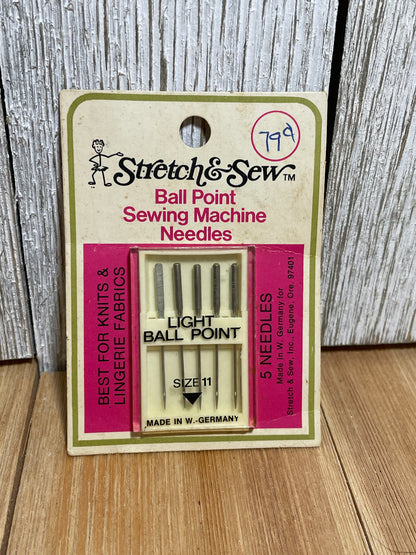 NOS Vintage Sealed Premium BALLPOINT Sewing Machine Needles (U PICK SIZE AND BRAND)