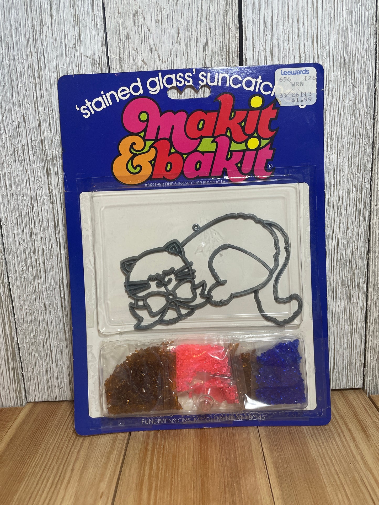 Vtg Makit & Bakit Suncatcher FULL KITS (U Choose Design) Frame and Crystals