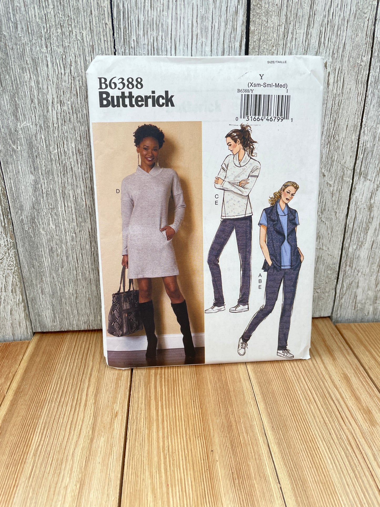 Butterick B6388 Misses Vest Top Dress Pants Sizes 4-14 Uncut FF Sewing Pattern