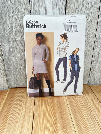 Butterick B6388 Misses Vest Top Dress Pants Sizes 4-14 Uncut FF Sewing Pattern