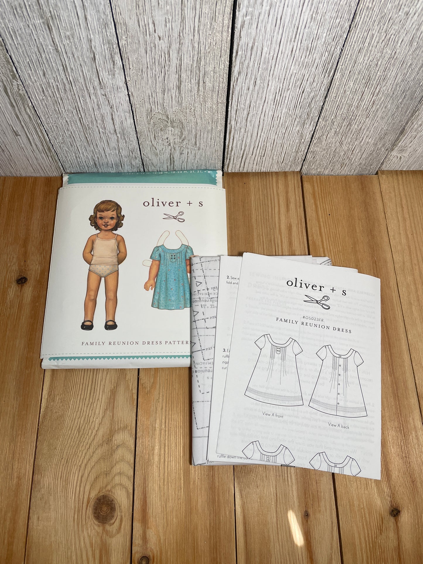 Oliver + S Girls Child Dress and Shorts Physical Pattern (U PIC Pattern) UNCUT FACTORY FOLDED Oliver and S