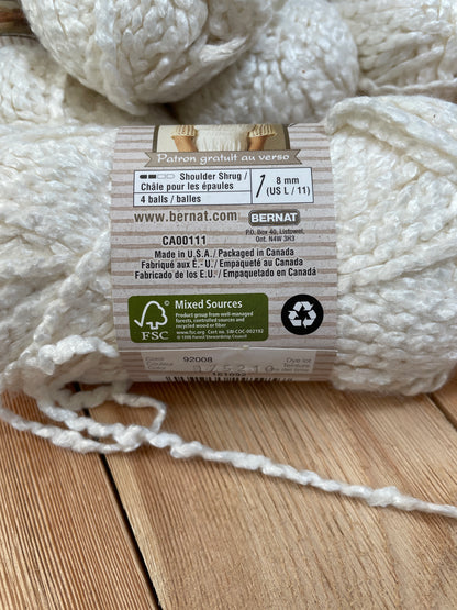 Bernat Bamboo Natural Blends Yarn Linen 6 Skein Bundle