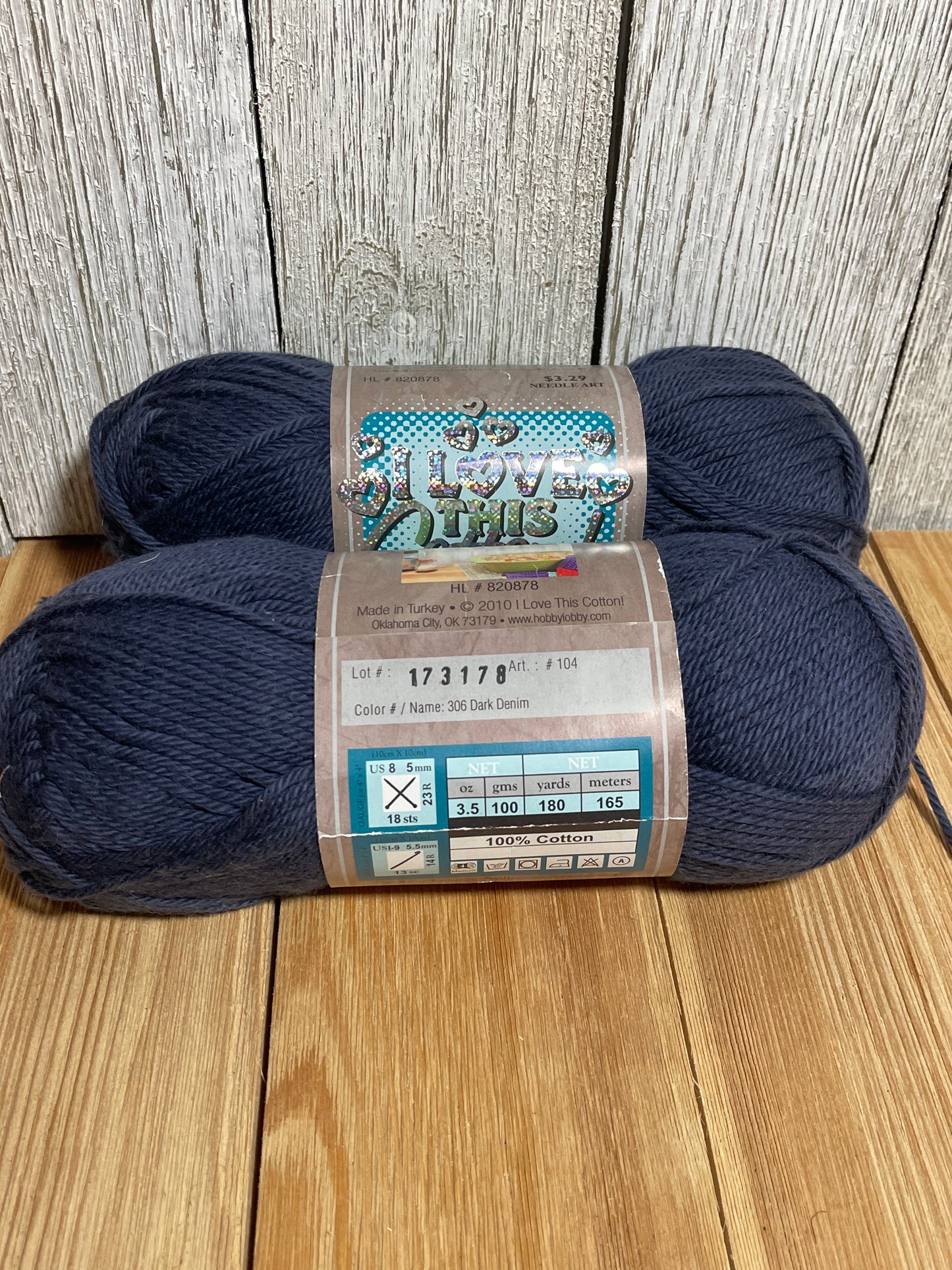 I Love This Cotton Worsted Cotton Yarn Solid and Print (U PIC Bundle)