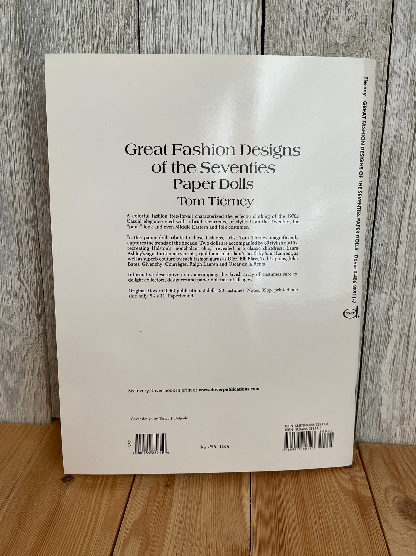 Uncut Paper Dolls in Full Color by Tom Tierney Book New