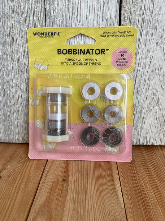 Wonderfil Bobbinator L Size Grey Turns Your Bobbin into a Spool of Thread NEW