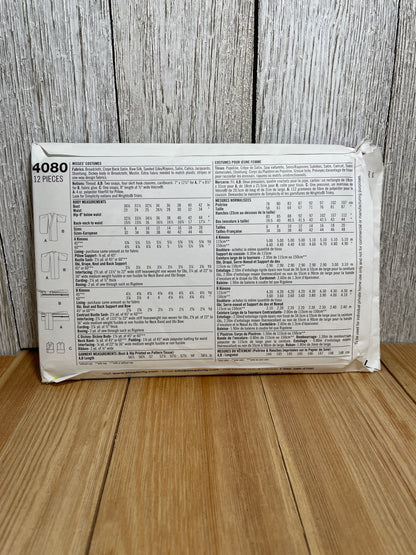 Simplicity 4080 Traditional Japanese Geisha Kimono Dress Size 6-12 Pattern UNCUT FF Halloween Costume