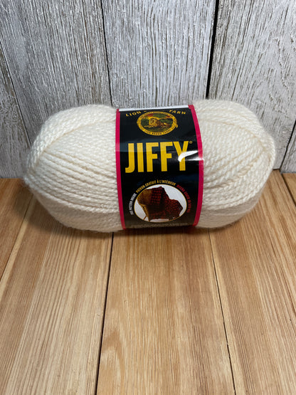 Lion Brand Yarn Jiffy Full Skein Fisherman and Pastel Yellow