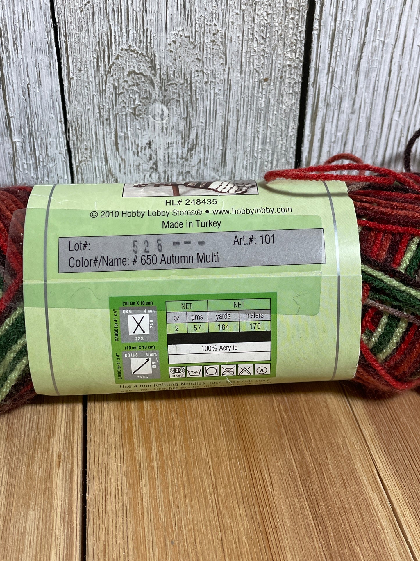 I Love This Yarn Sport Weight Autumn Multi Full Skein