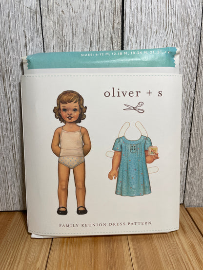 Oliver + S Girls Child Dress and Shorts Physical Pattern (U PIC Pattern) UNCUT FACTORY FOLDED Oliver and S