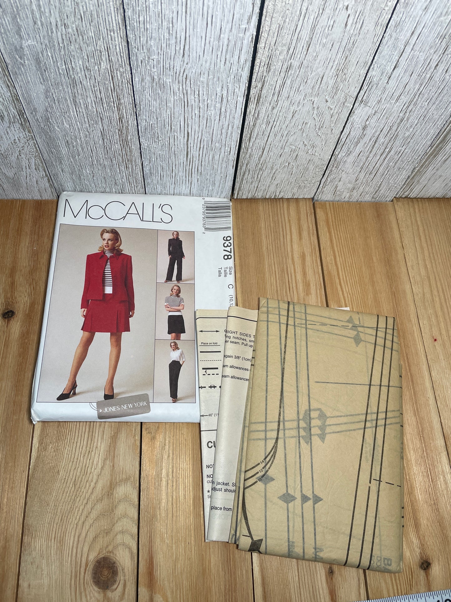 McCall's 9378 Misses Career Jacket, Pants, Skirt, Blouse Size 10-14 Uncut FF Sewing Pattern