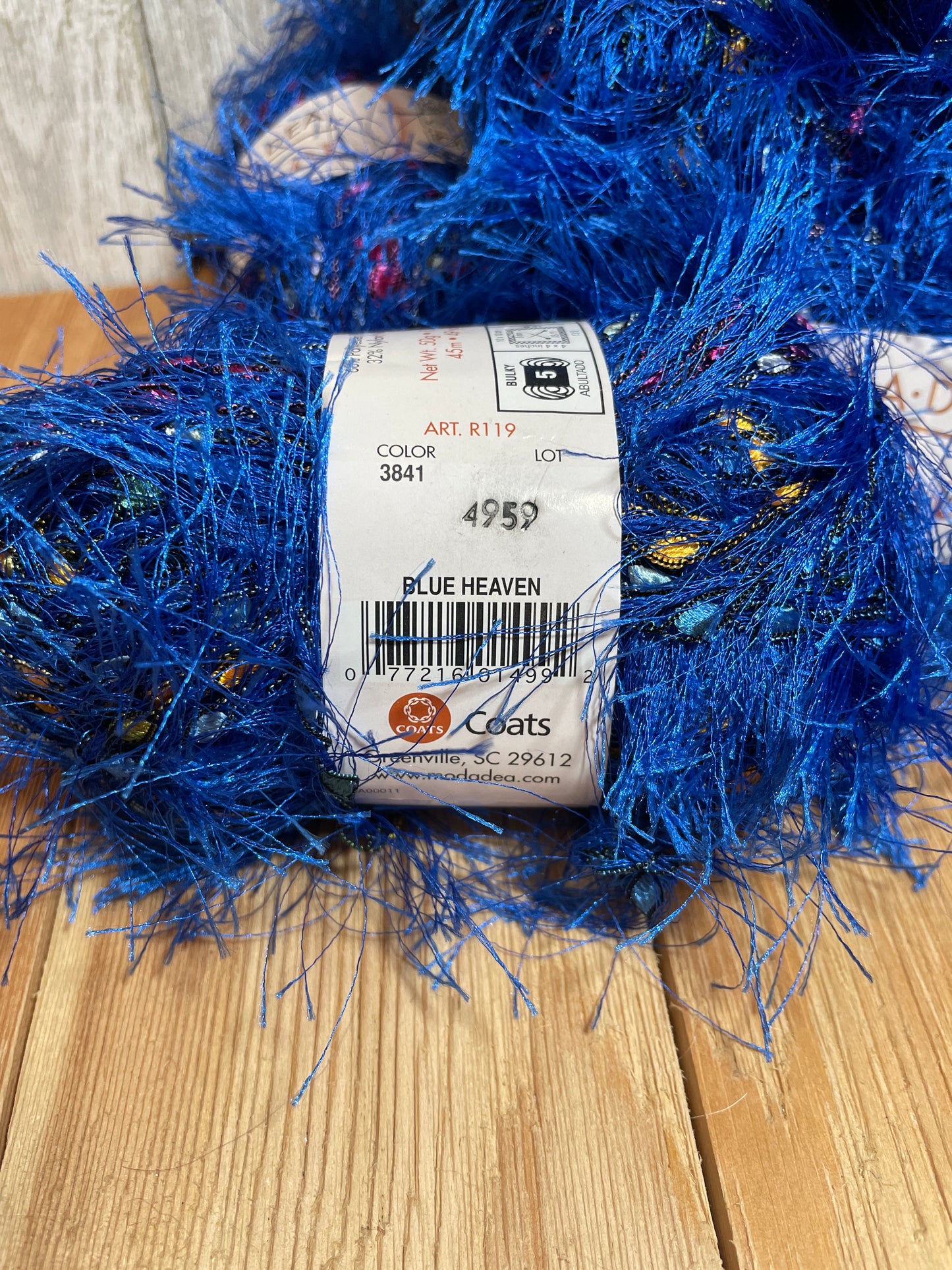 Moda Dea Fur Ever Blue Heaven 3841 (11 skein bundle) All same lot Yarn