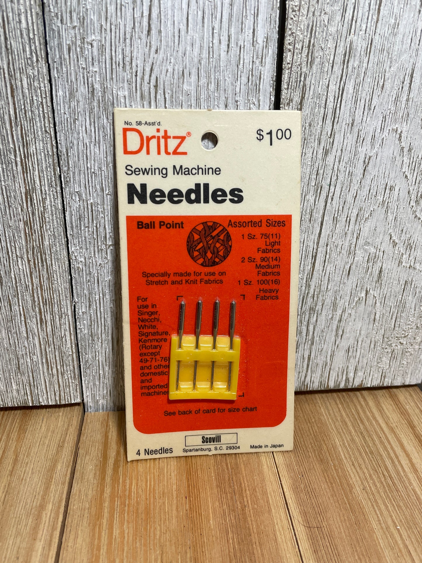 NOS Vintage Sealed Premium BALLPOINT Sewing Machine Needles (U PICK SIZE AND BRAND)