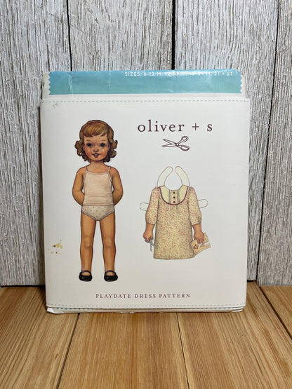 Oliver + S Girls Child Dress and Shorts Physical Pattern (U PIC Pattern) UNCUT FACTORY FOLDED Oliver and S