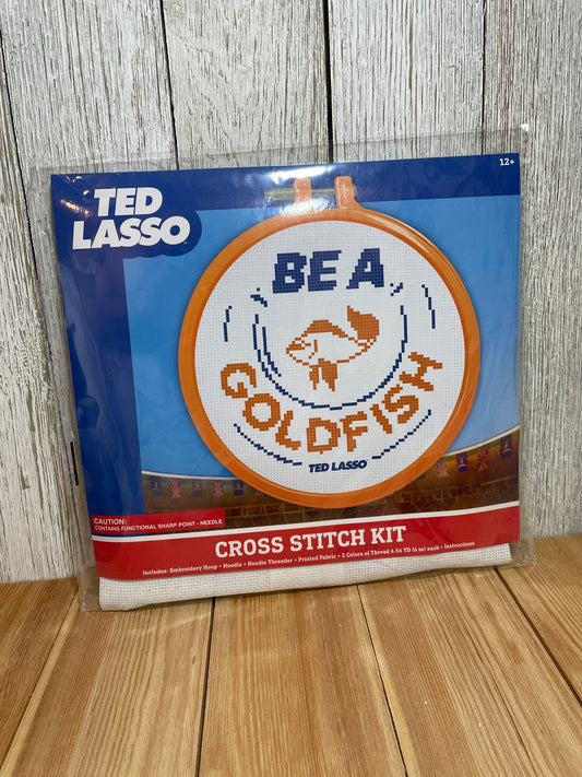 Ted Lasso Cross Stitch Kit Beginner Kit Be a Goldfish