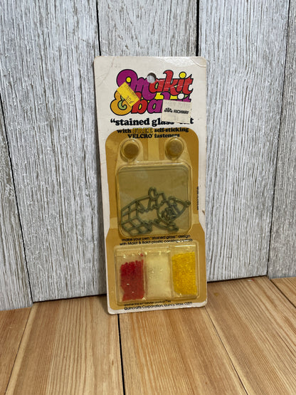 Vtg Makit & Bakit Suncatcher FULL KITS (U Choose Design) Frame and Crystals