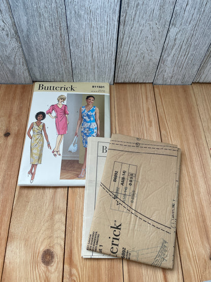 Butterick R11501 Misses Summer Wrap Dress Size 6-12 16-24 Uncut FF Sewing Pattern