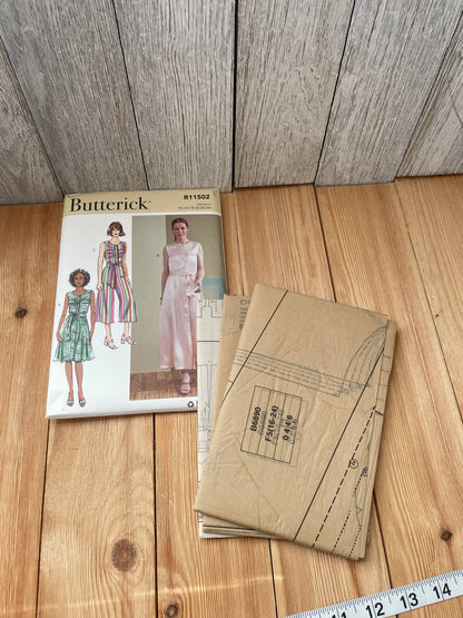 Butterick R11502 Misses Dress Jumpsuit Size 6-14 16-24 Uncut FF Sewing Pattern