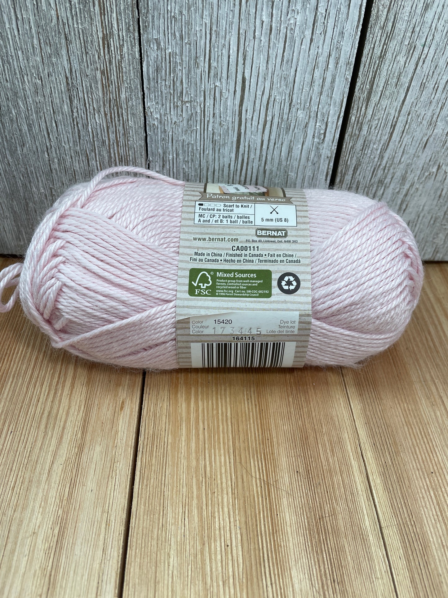 Bernat Soy Natural Blends Yarn Rice Sugar Cane Seasalt (Pic Ur Color) Full Skein