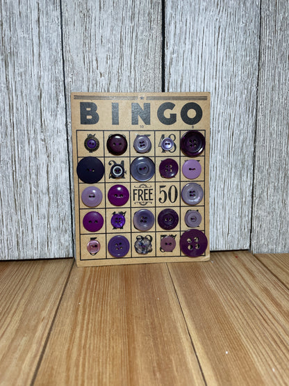 Vintage Button Lot on Bingo Card U PICK Antique Quirky Cute