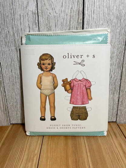 Oliver + S Girls Child Dress and Shorts Physical Pattern (U PIC Pattern) UNCUT FACTORY FOLDED Oliver and S