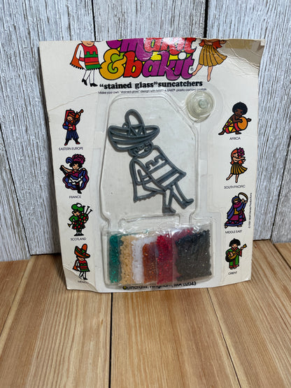 Vtg Makit & Bakit Suncatcher FULL KITS (U Choose Design) Frame and Crystals