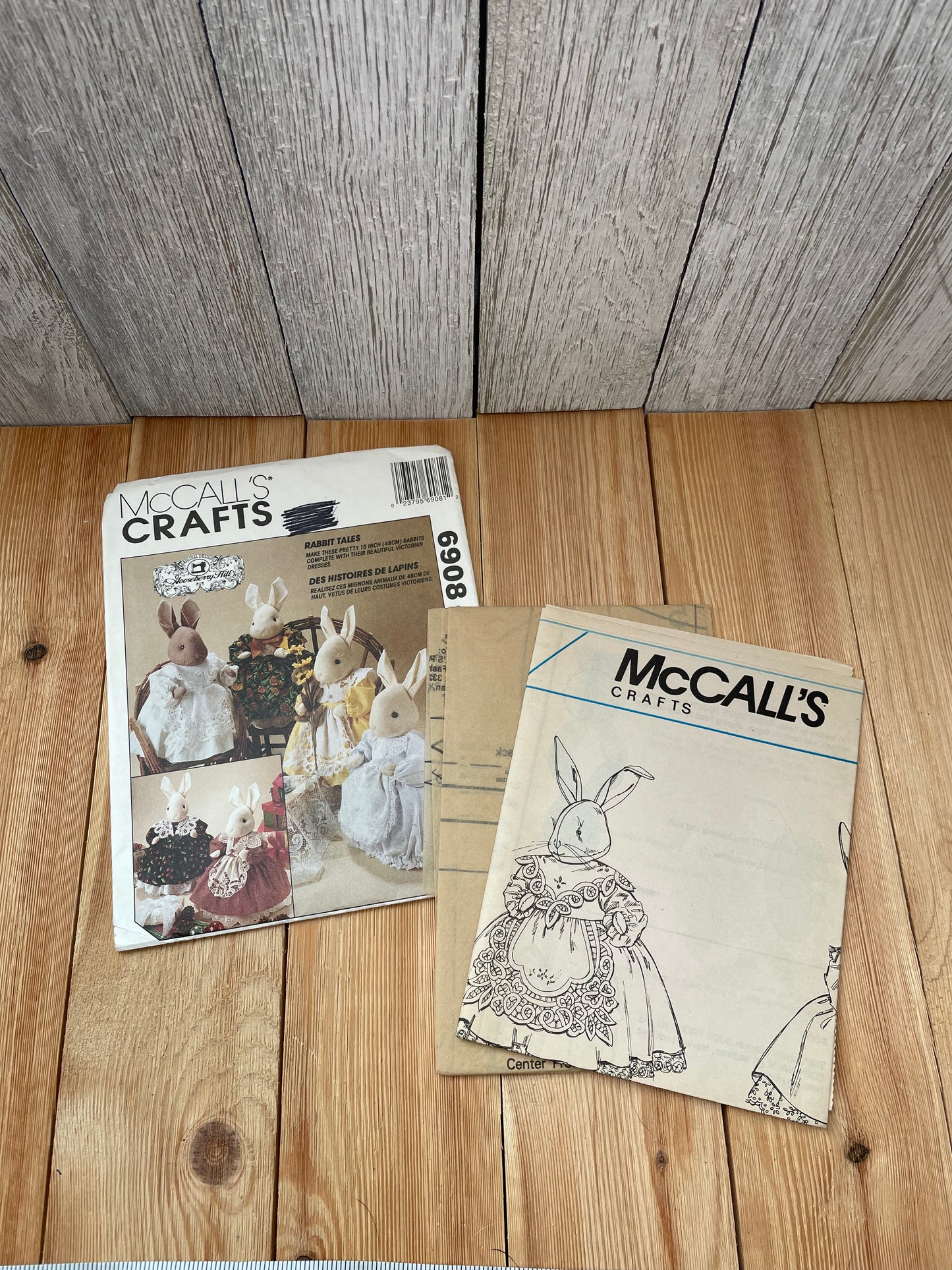 McCalls Crafts 6908 Rabbit Tales 15" Rabbit Pattern UNCUT FF