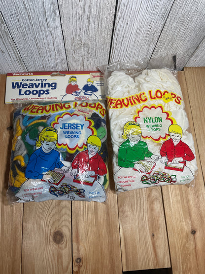 Vintage Woolworth Weaving Loops Cotton Jersy and Nylon Bundle