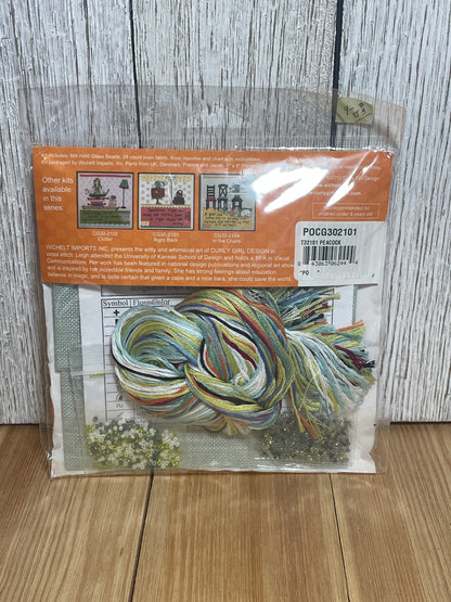 Mill Hill Peacock Cross Stitch Kit Curly Girl Design NEW CG30-2101