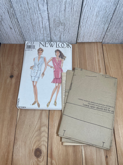 New Look 6713 Jacket Dress Pencil Skirt Pleated Skirt Pattern Size 8-18 UNCUT FF