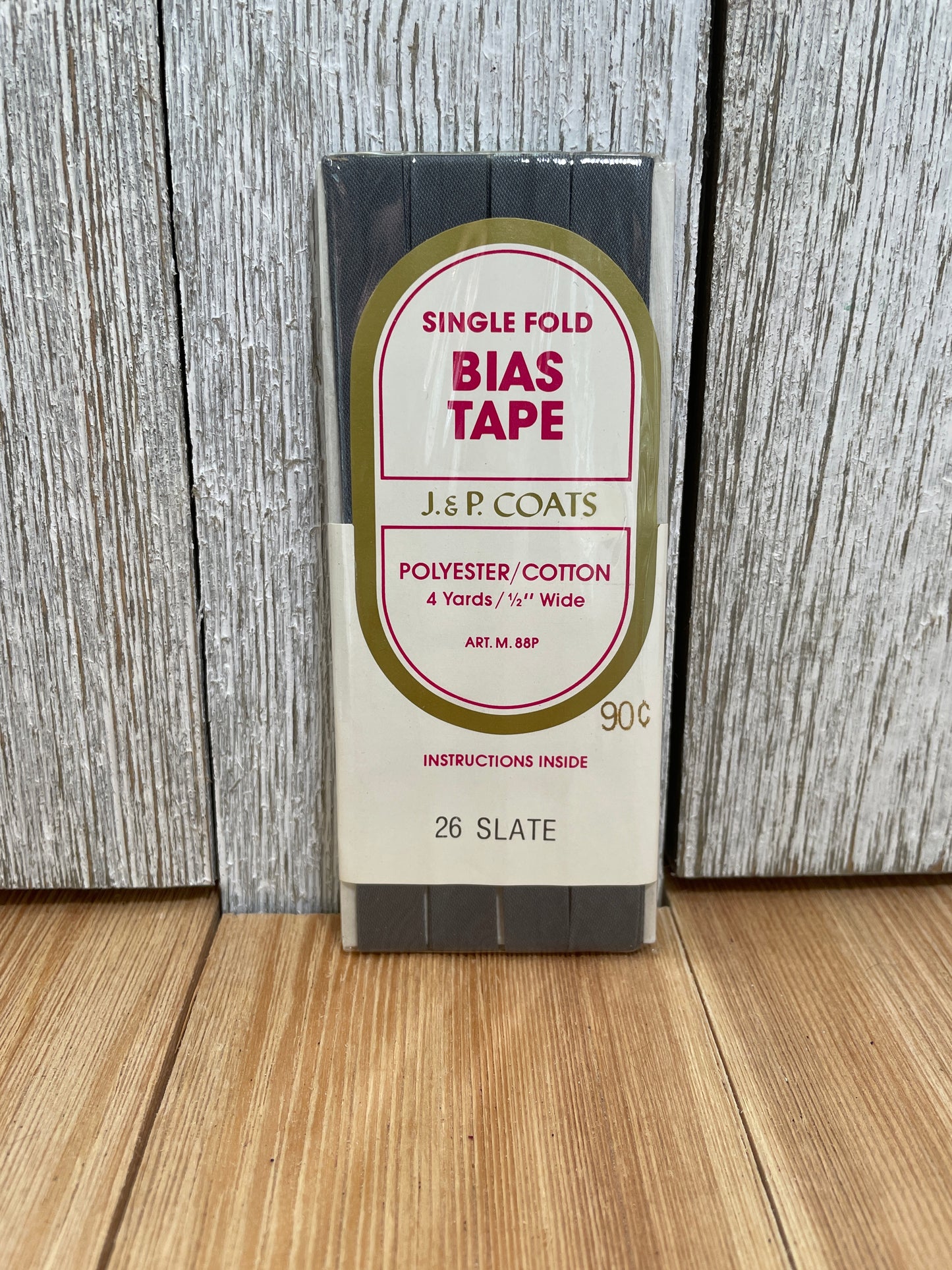 Vintage Single Fold Bias Tape Wright's Boiltex, J&P Coats, Talon, Warren (Pick Your Color)