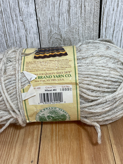 Lion Brand Yarn Wool Ease Wheat Full Skein