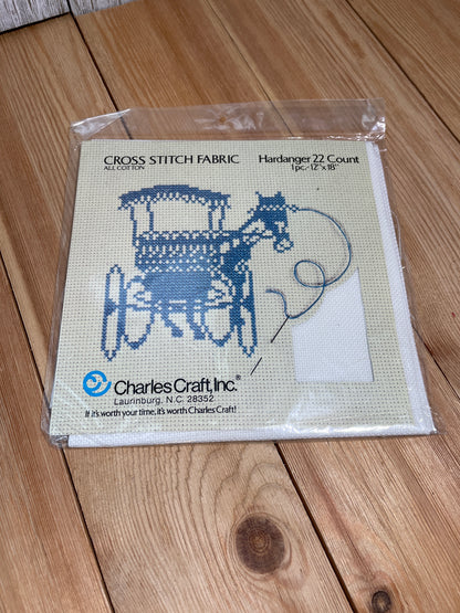 Charles Craft Cross Stitch Adia 22 Count Hardanger White New 12" x 18" 100% cotton