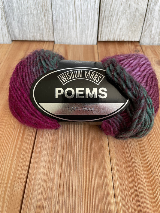 Wisdom Yarn Poems 100% Wool 577 Bramble one skein