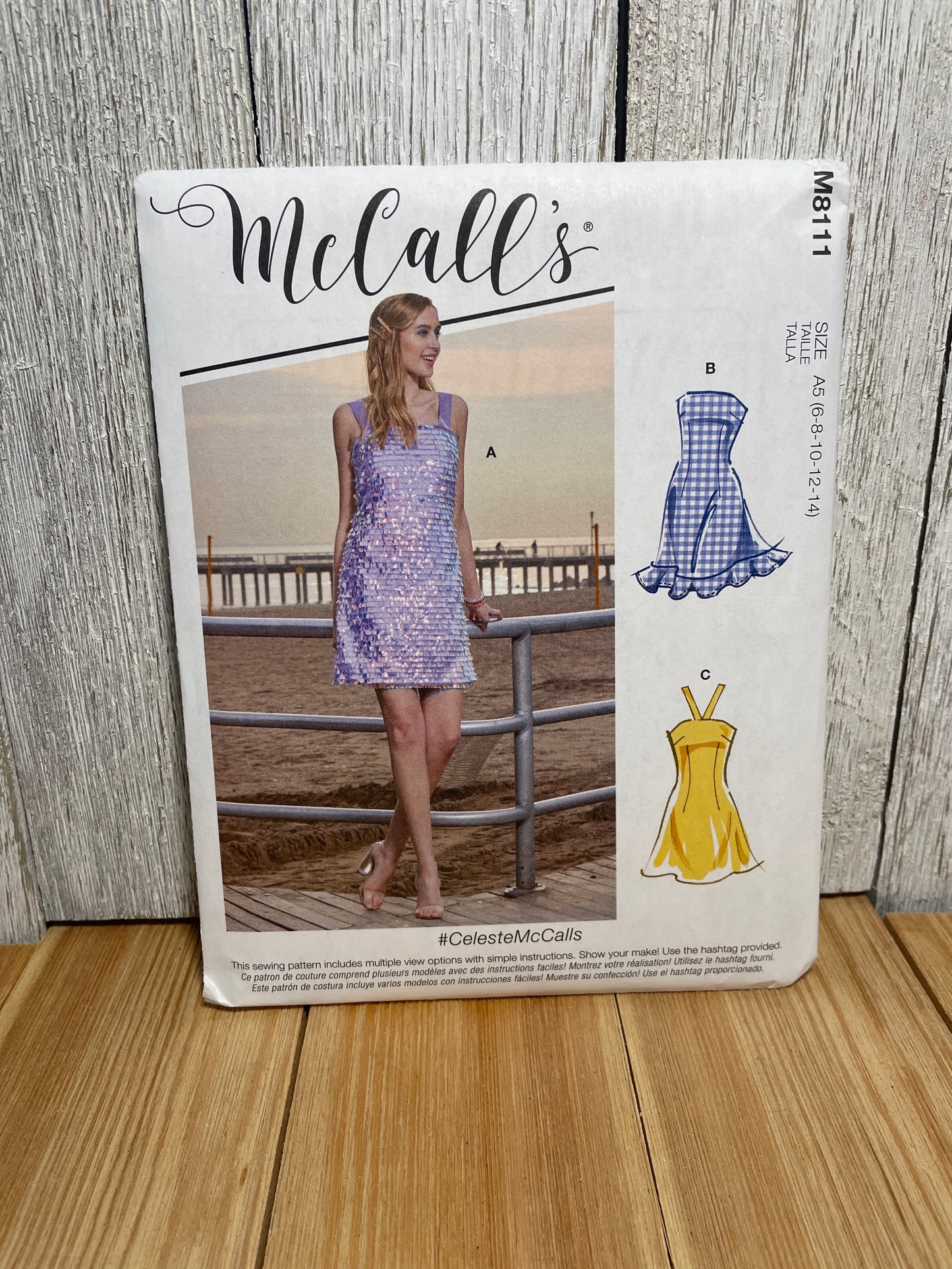 McCall's M8111 R10619 Misses Summer Dress Size 6-14 Uncut FF Sewing Pattern