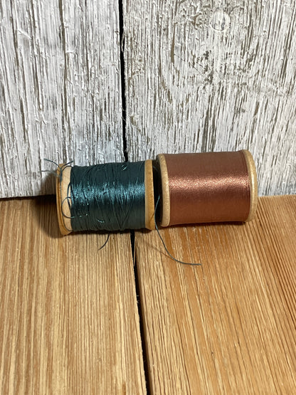Vintage Wood Spool Silk Thread Size A (U PIC BUNDLE)