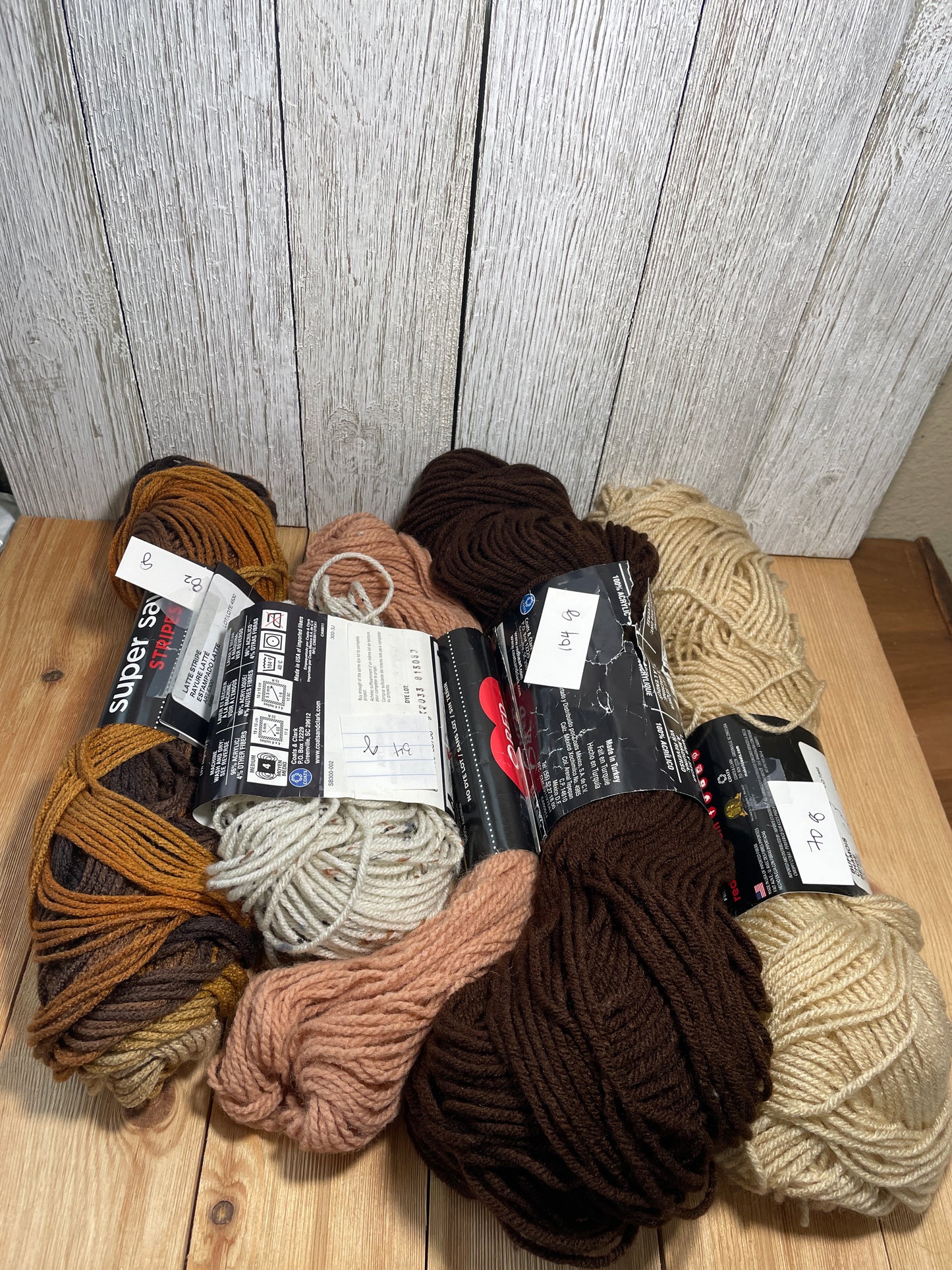 Vintage Red Heart Super Saver Yarn Solid/ Metallic/ Striped/ Ombre Full Skien or Partial Skein (U Pick Color)