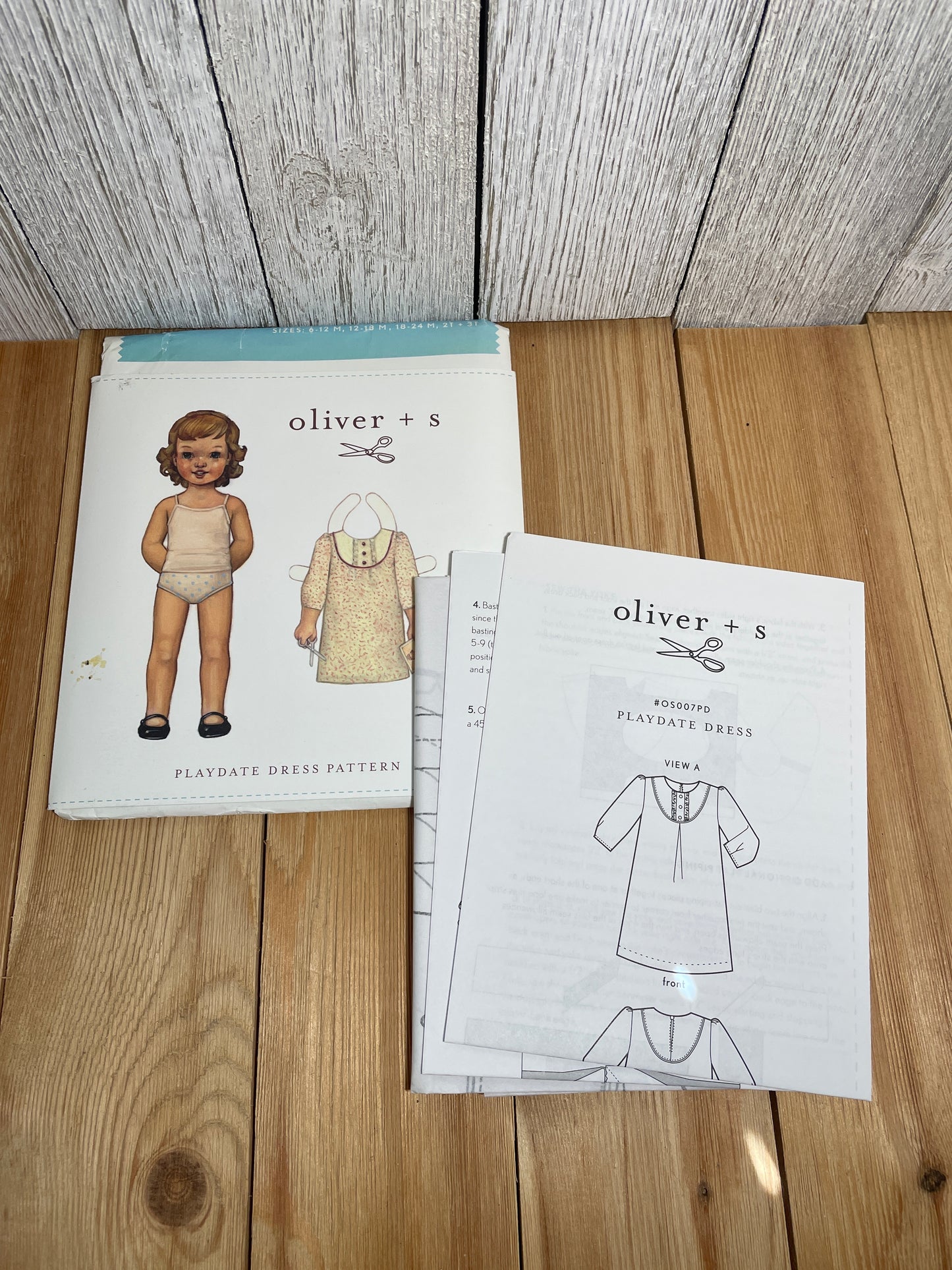 Oliver + S Girls Child Dress and Shorts Physical Pattern (U PIC Pattern) UNCUT FACTORY FOLDED Oliver and S