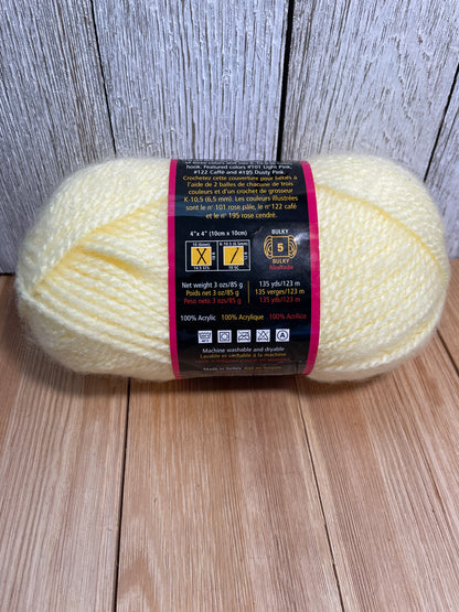 Lion Brand Yarn Jiffy Full Skein Fisherman and Pastel Yellow