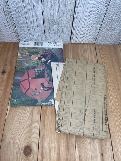 Vogue Craft 9832 Camping Set Tent, Knapsack, Sleeping bag For Dolls Pattern UNCUT FF
