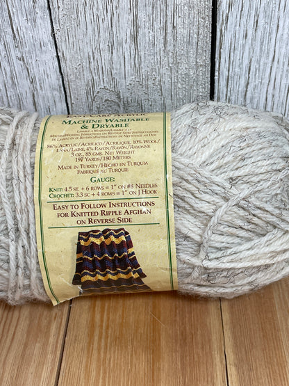 Lion Brand Yarn Wool Ease Wheat Full Skein