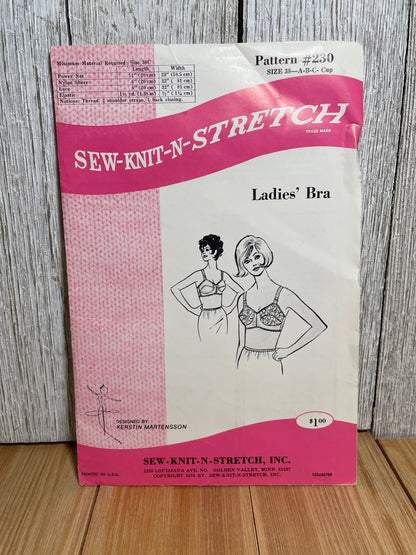 Sew-Knit-N-Strech Ladies Full Slip, Bra Pattern (U PIC PATTERN) UNCUT FF
