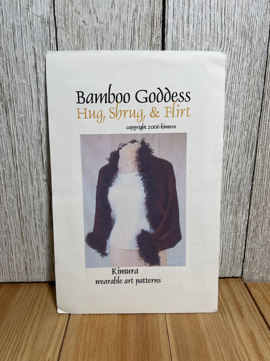 Kimura Bamboo Goddess Hug Shrug Flirt Wearable Art Pieces Pattern One Size UNCUT FF